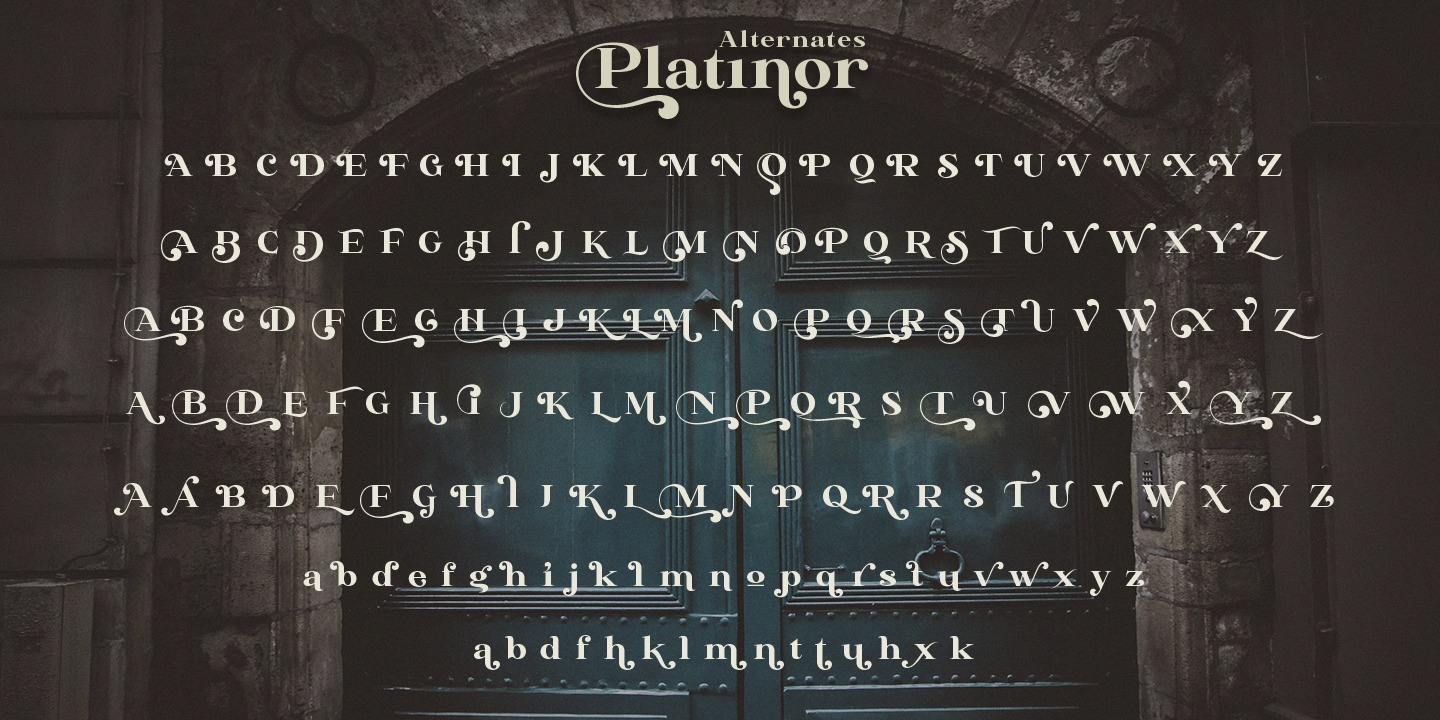 Example font Platinor #2